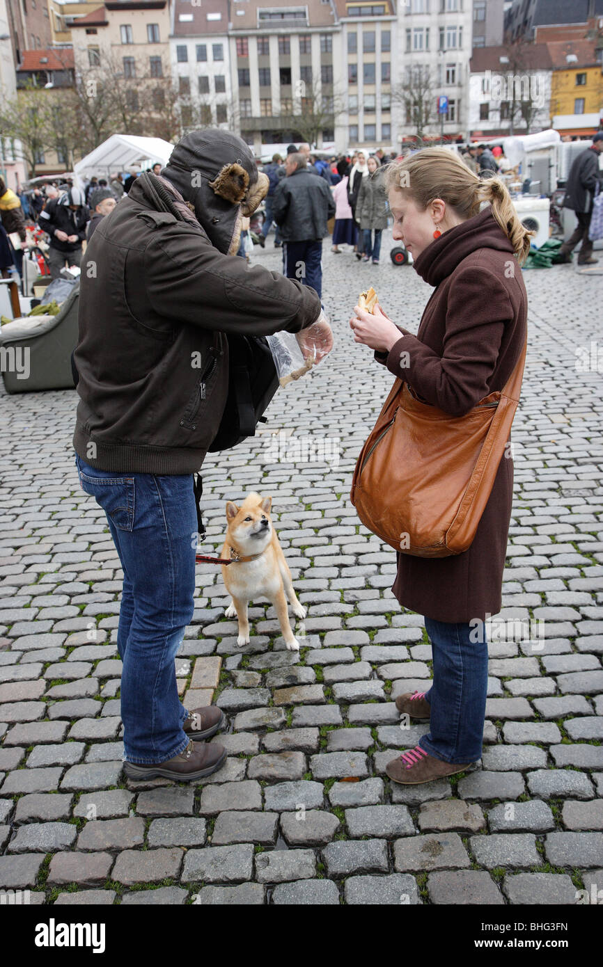 Voglio che il burger non l'osso Foto Stock