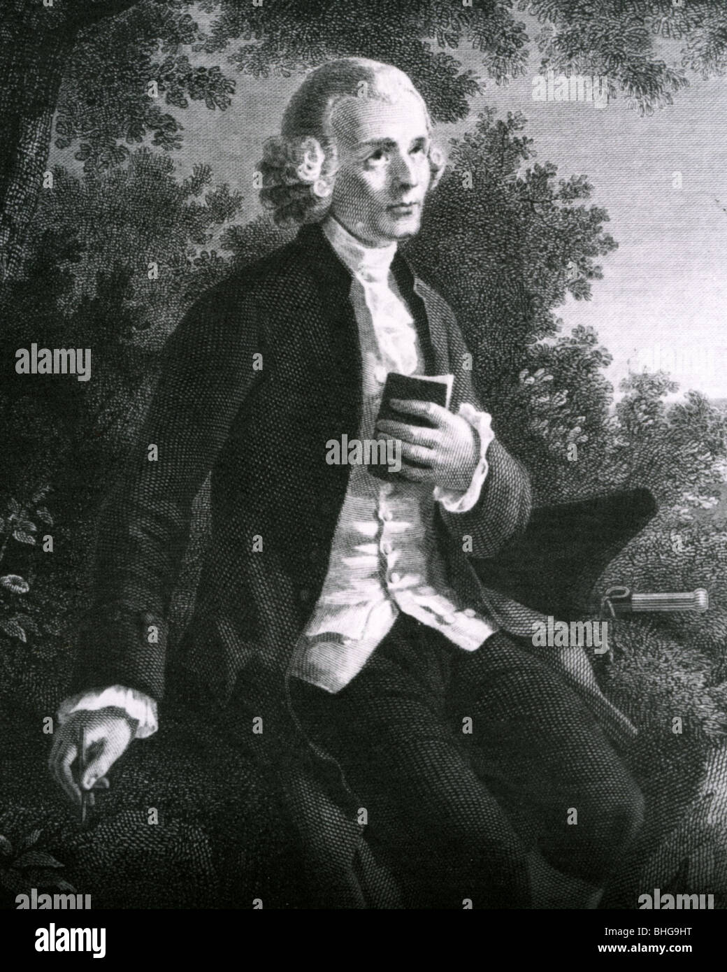 JEAN-JACQUES ROUSSEAU - filosofo francese e riformista sociale (1712-78) Foto Stock