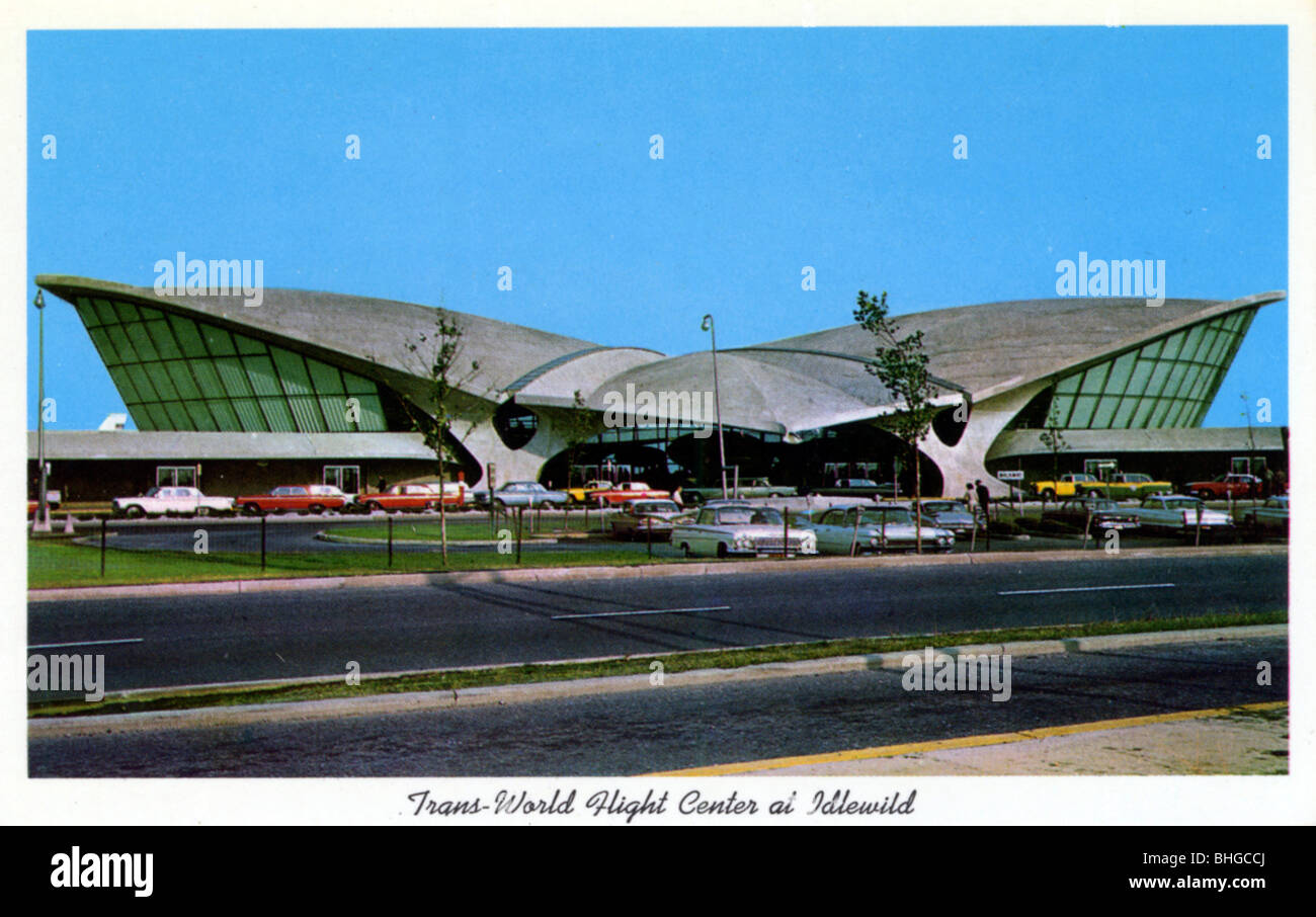 Trans-World Centro di Volo, Edoardo Vianello aeroporto, la città di New York, New York, USA, 1962. Artista: sconosciuto Foto Stock