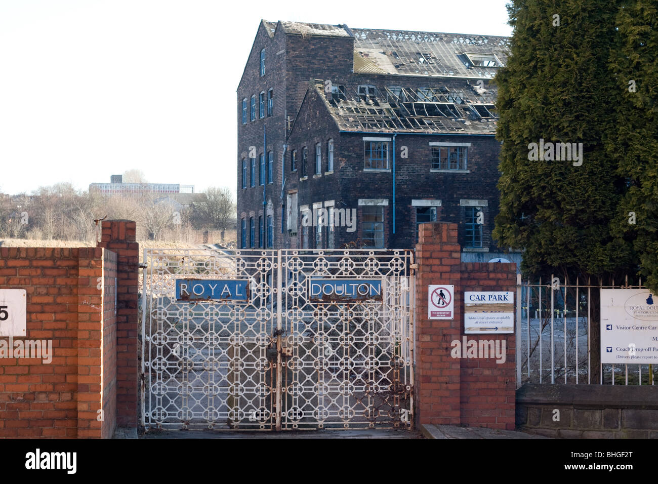 Royal Doulton cina cancelli di fabbrica Foto Stock