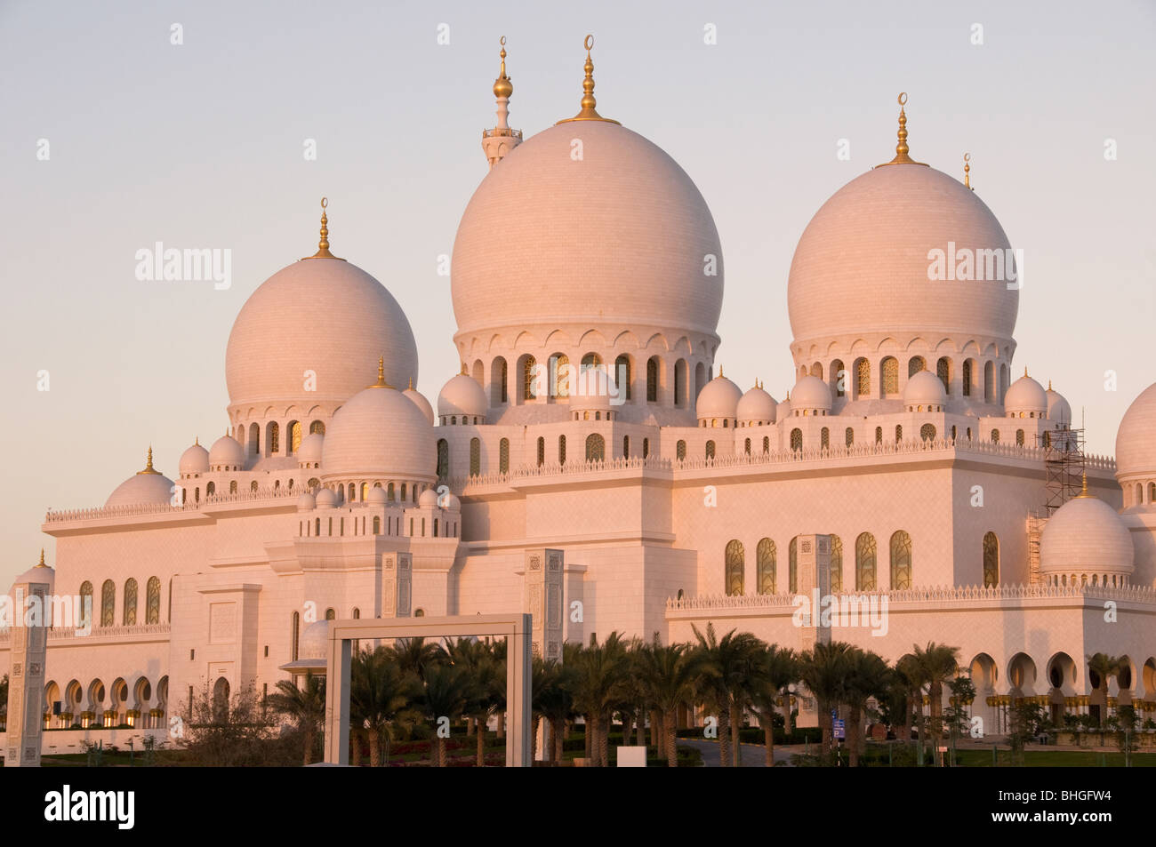 Sheikh Zayed Bin Sultan Al Nahyan moschea, Abu Dhabi, Emirati arabi uniti Foto Stock