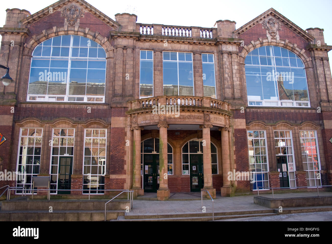 Burslem School of Art, Stoke-on-Trent Foto Stock