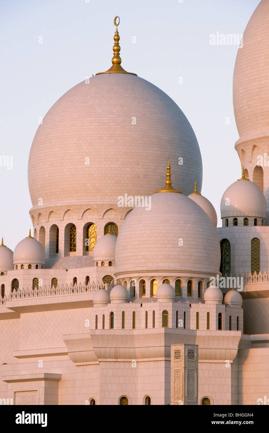 Sheikh Zayed Bin Sultan Al Nahyan moschea, Abu Dhabi, Emirati arabi uniti Foto Stock