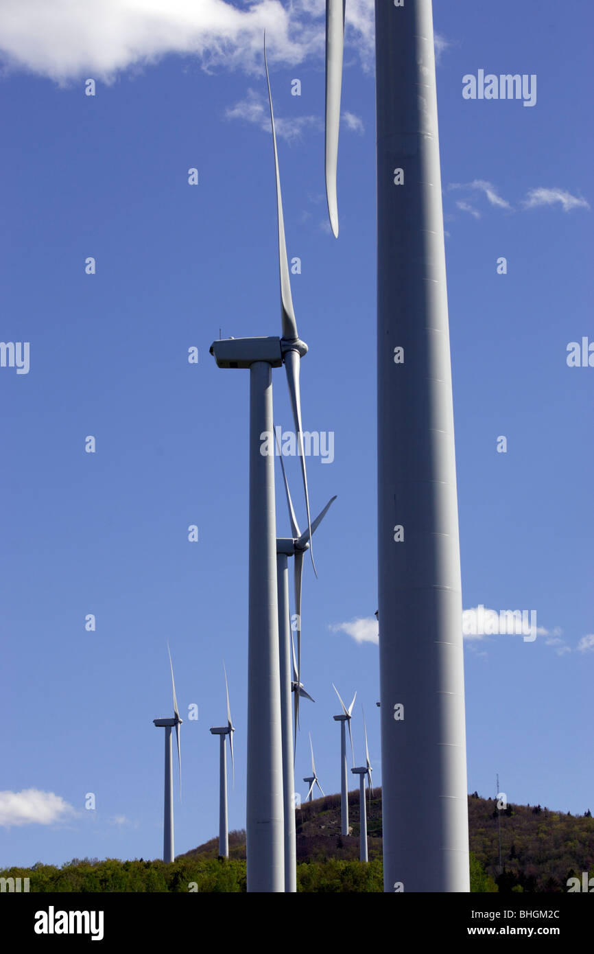 Turbina eolica Mars Hill Aroostook County Maine USA New England Foto Stock