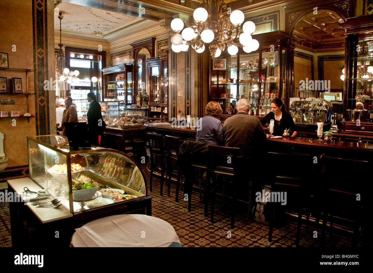 Demel Café coffeehouse centrale di Vienna Austria Foto Stock