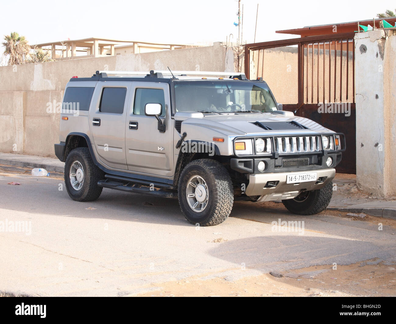 Hummer veicolo, Tripoli, Libia Foto Stock