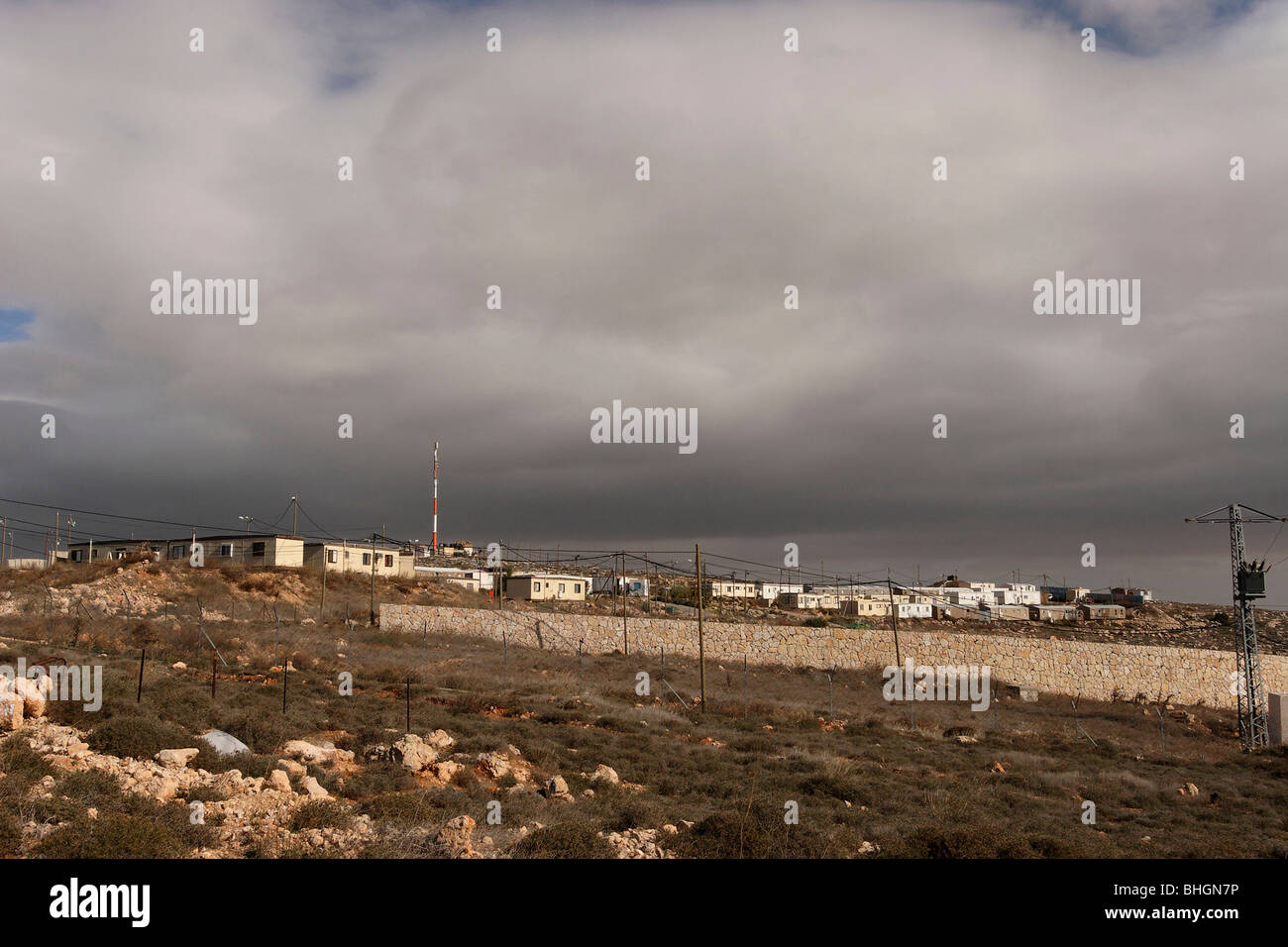 La giudea, Gush Etzion. Insediamento Givat Hadagan Foto Stock