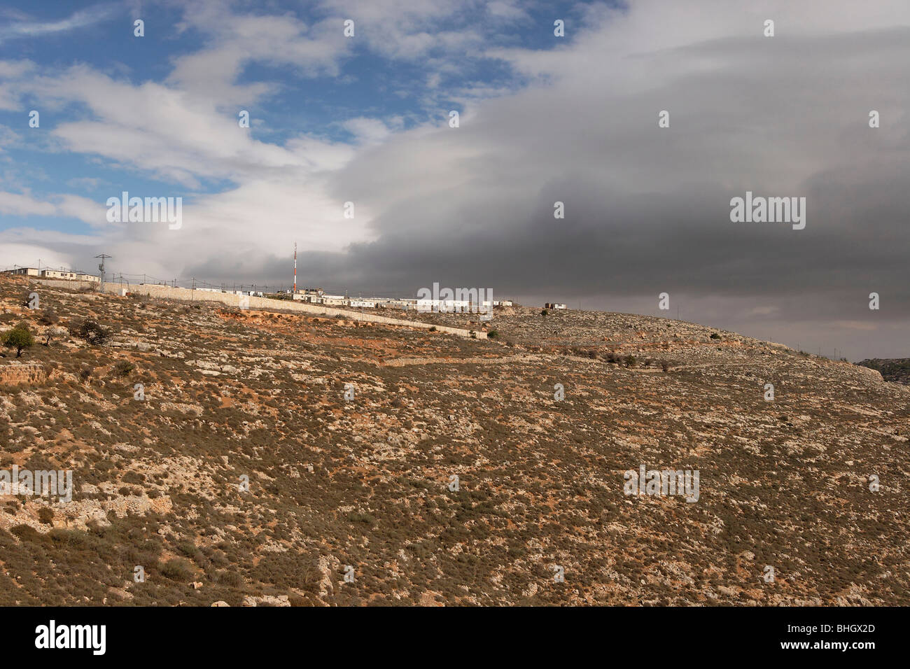 La giudea, Gush Etzion. Insediamento Givat Hadagan Foto Stock