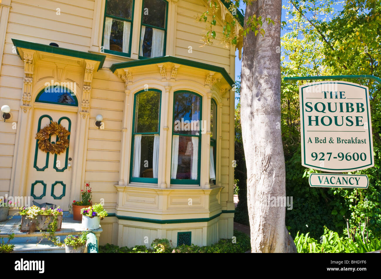 Squibb House bed and breakfast, Cambria, California Foto Stock