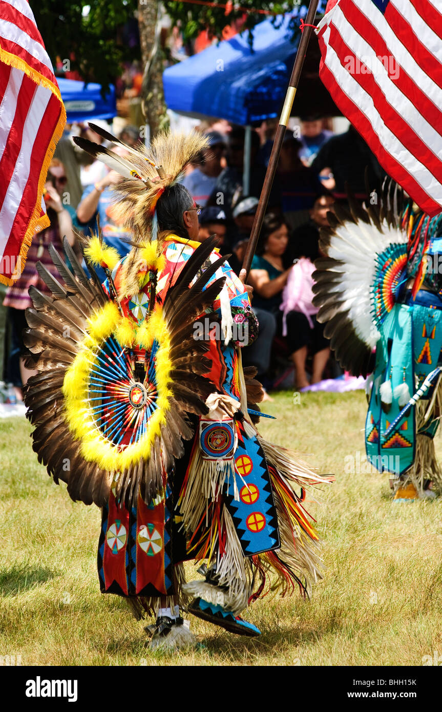 Pow Wow nativo americano, Taos Pueblo, Taos, New Mexico. Foto Stock