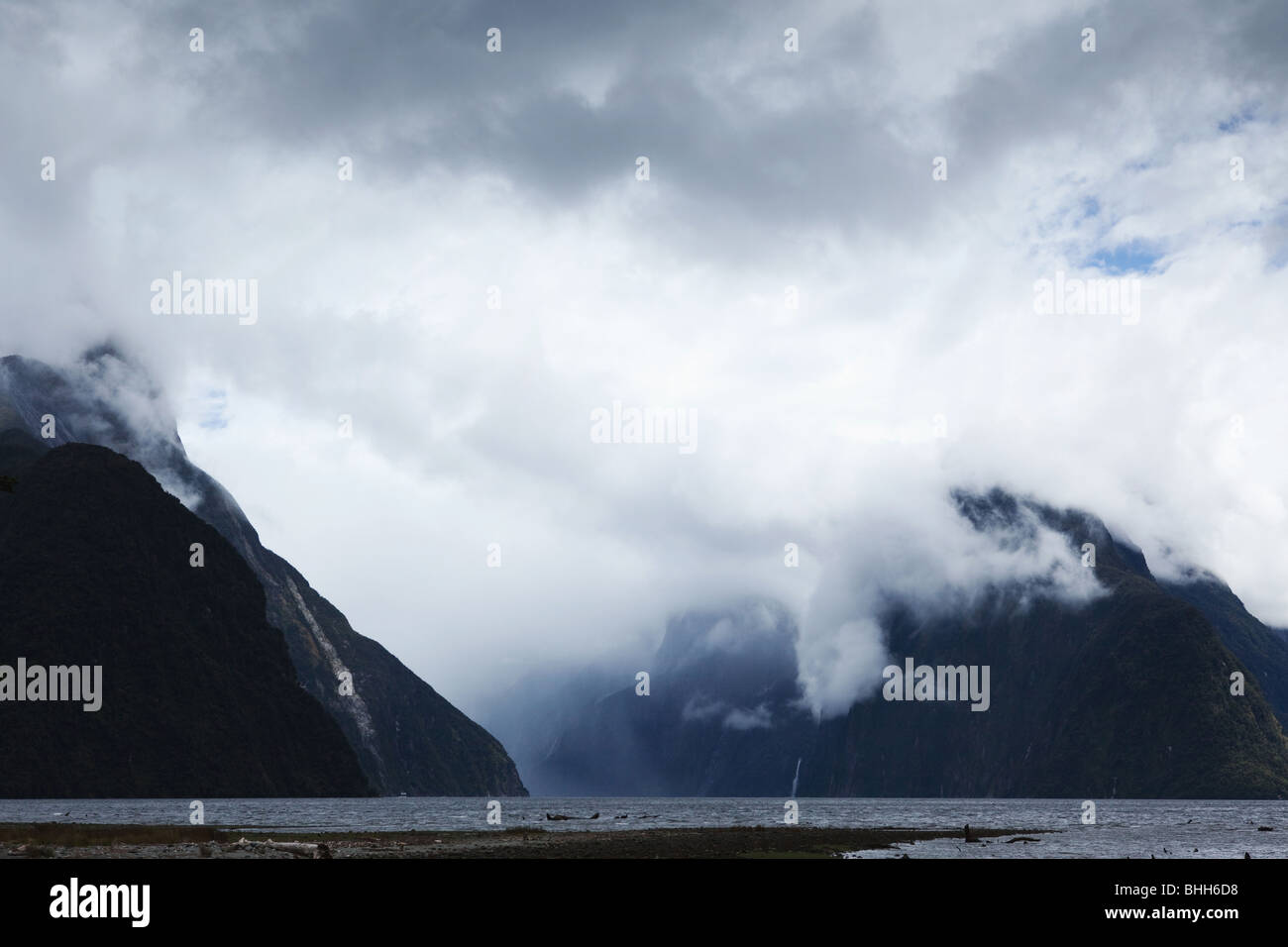 Il Milford Sound, Fiordlands National Park, Isola del Sud della Nuova Zelanda Foto Stock