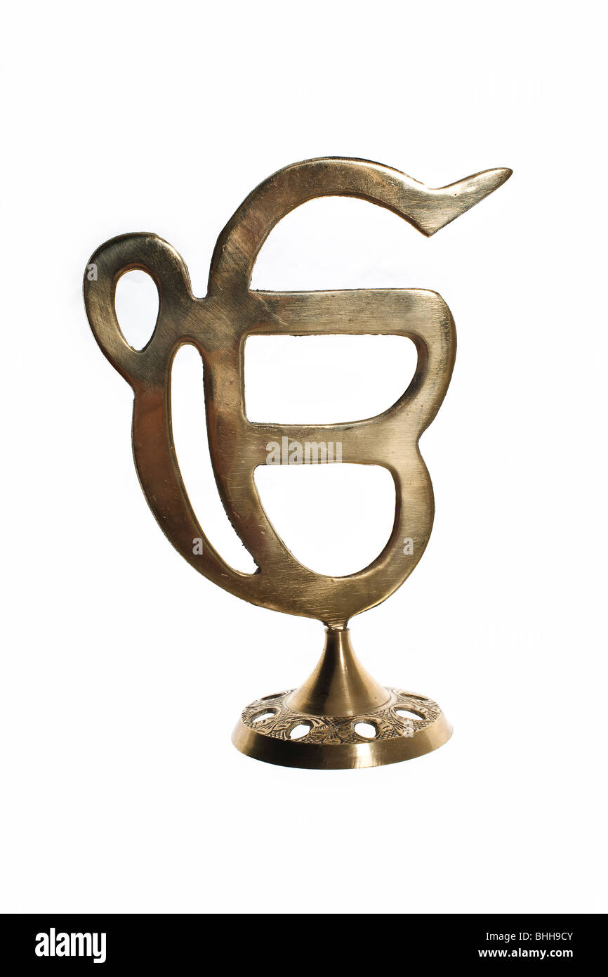 Un simbolo Sikh. Foto Stock