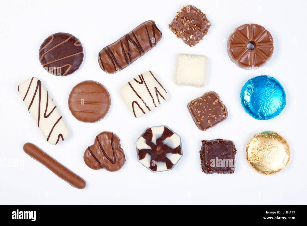 Ricoperti di cioccolato biscotti Foto Stock