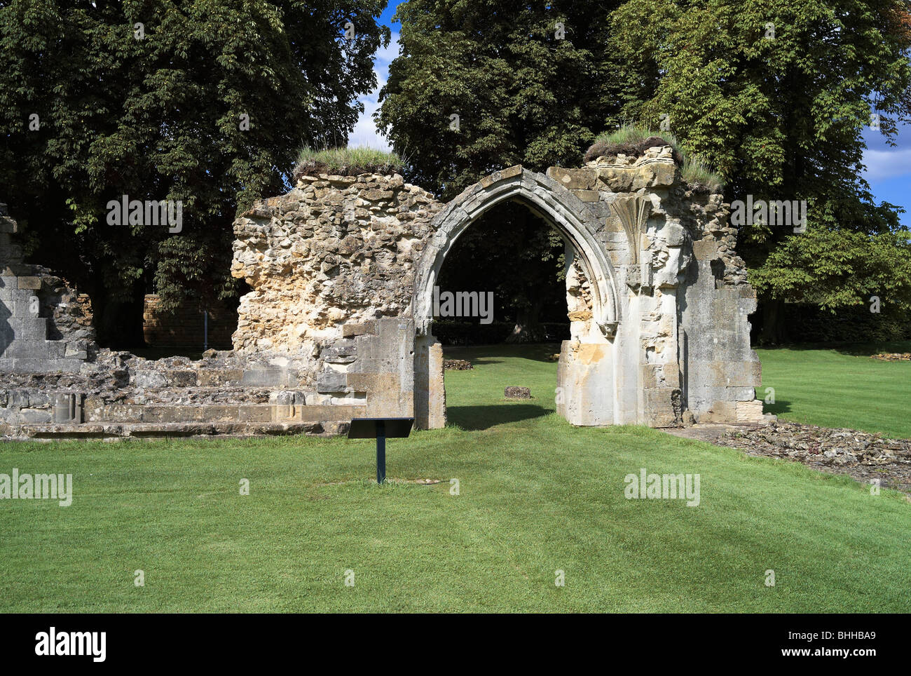 Le rovine della cistercense abbazia di hailes winchcombe gloucestershire England Regno Unito Foto Stock