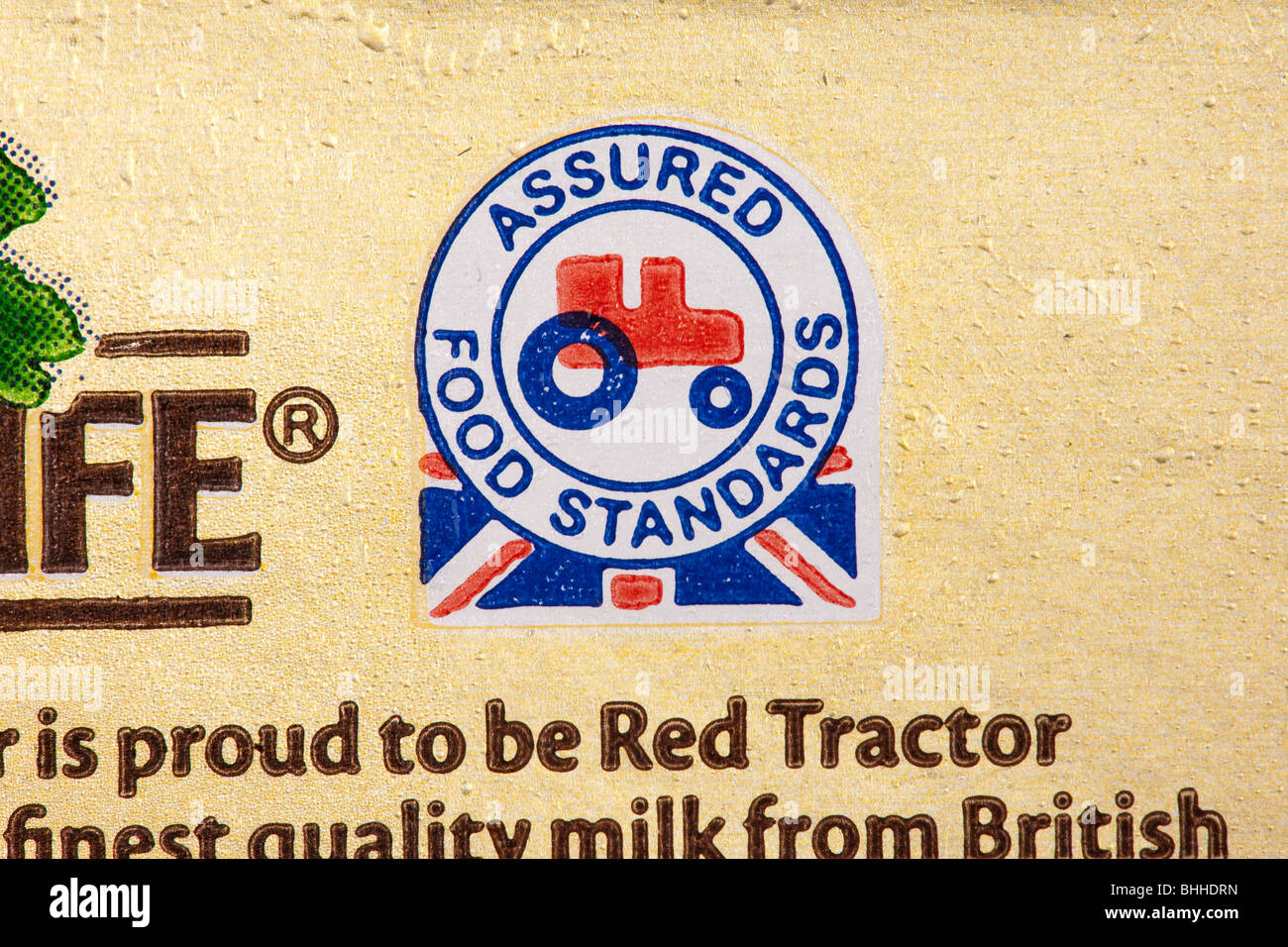 Certi prodotti alimentari di qualità standard logo del marchio Regno Unito Foto Stock