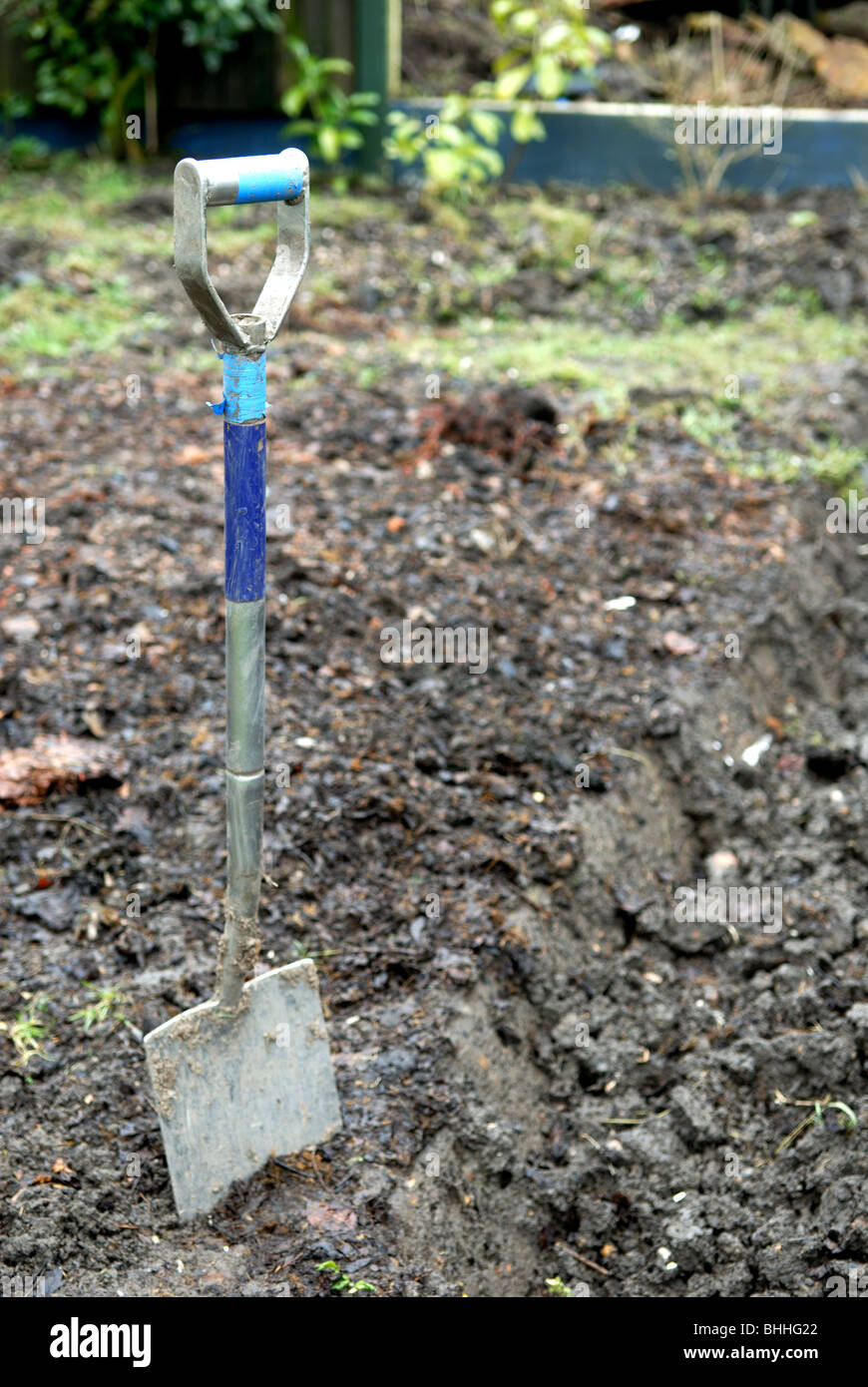 Vanga Da Giardino In Fibra Di Vetro YY-30, Lama In Acciaio, Larghezza 15 Cm, Lunghezza 70 Cm