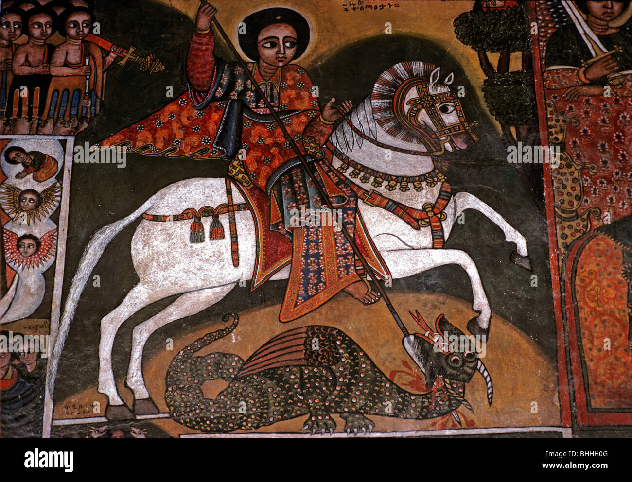 Leggenda di san giorgio e il drago immagini e fotografie stock ad alta