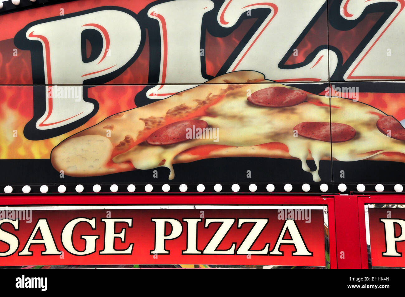 Stati Uniti d'America, Idaho Boise, Idaho occidentale Fiera, fornitore di Pizza Foto Stock