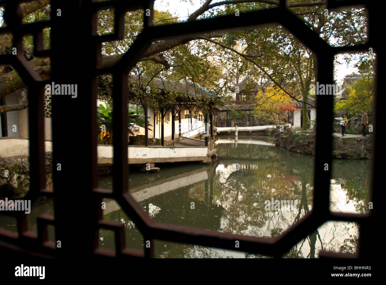 L'Humble Administrator's Garden, Suzhou, provincia dello Jiangsu, Cina e Asia Foto Stock