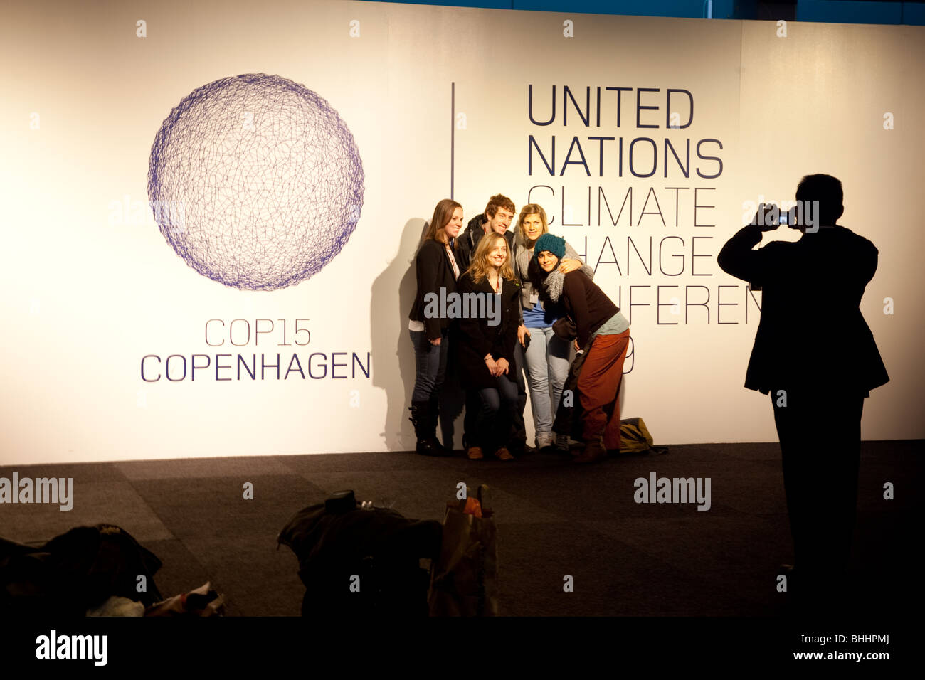 Il vertice ONU sul Cambiamento Climatico,la COP15, si è tenuto a Copenhagen. La sala principale è stato il centro Bella. Foto Stock