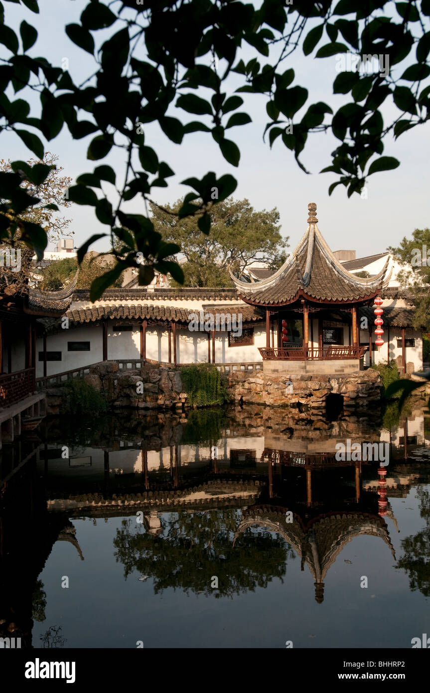 Maestro di reti giardino, Suzhou, provincia dello Jiangsu, Cina e Asia Foto Stock