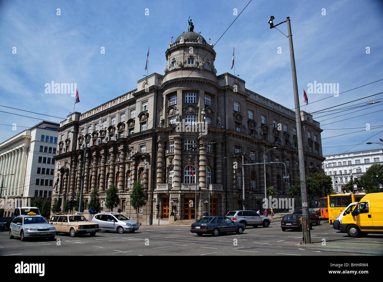 Palazzo del Governo serbo di Belgrado, Serbia Foto Stock