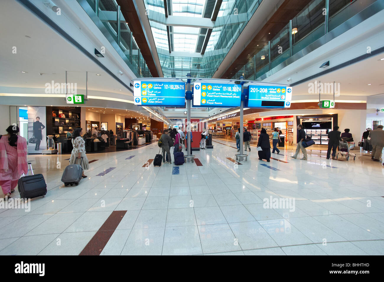 Dibai International Airport Foto Stock