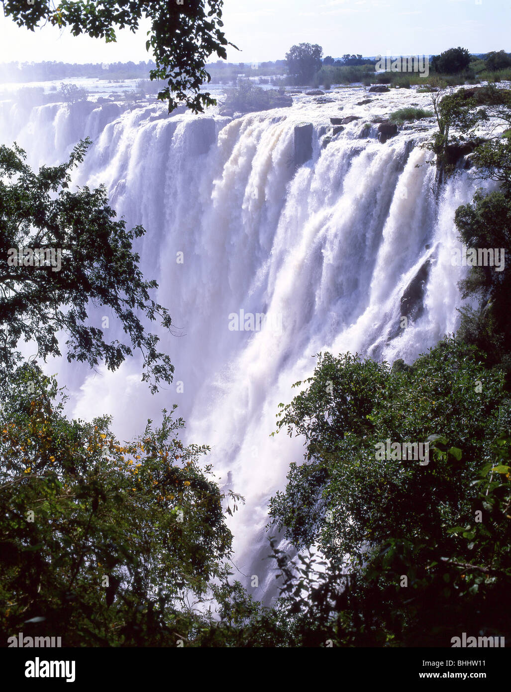 Victoria Falls Livingstone, sud della provincia, Repubblica di Zambia Foto Stock