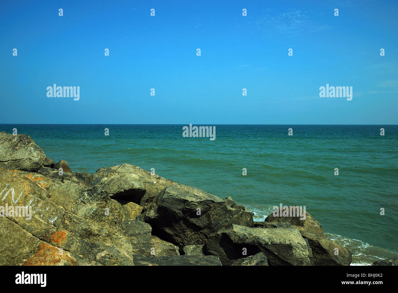 Spiaggia Chennai Foto Stock