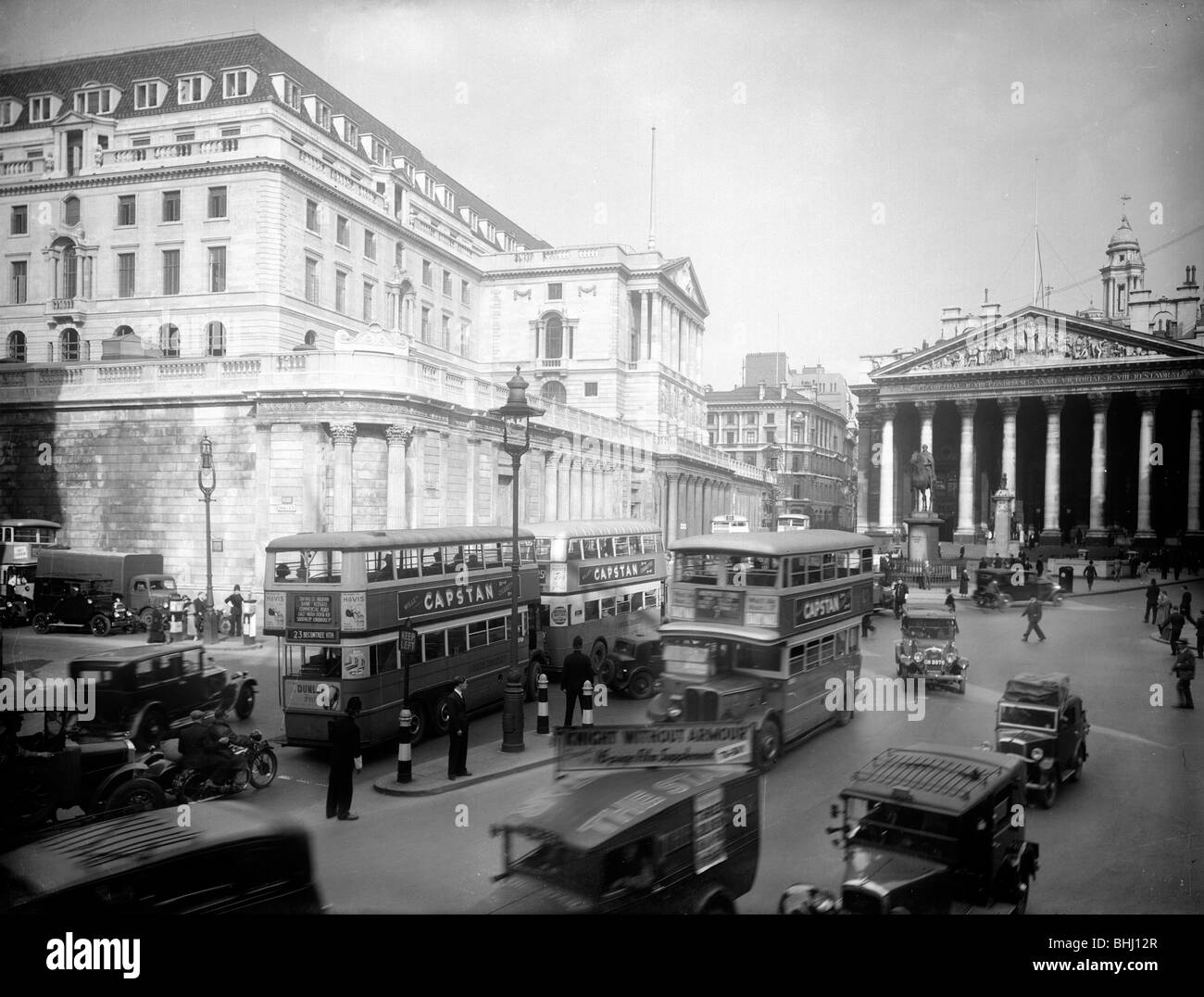 La Bank of England, City of London, c1930s. Artista: sconosciuto Foto Stock