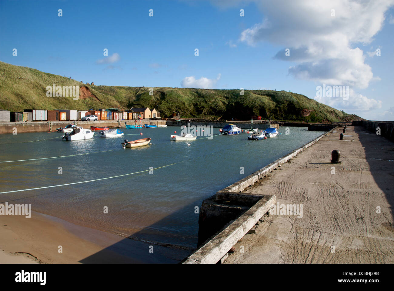 Cruden Bay Aberdeenshire Scozia UK Harbour Foto Stock