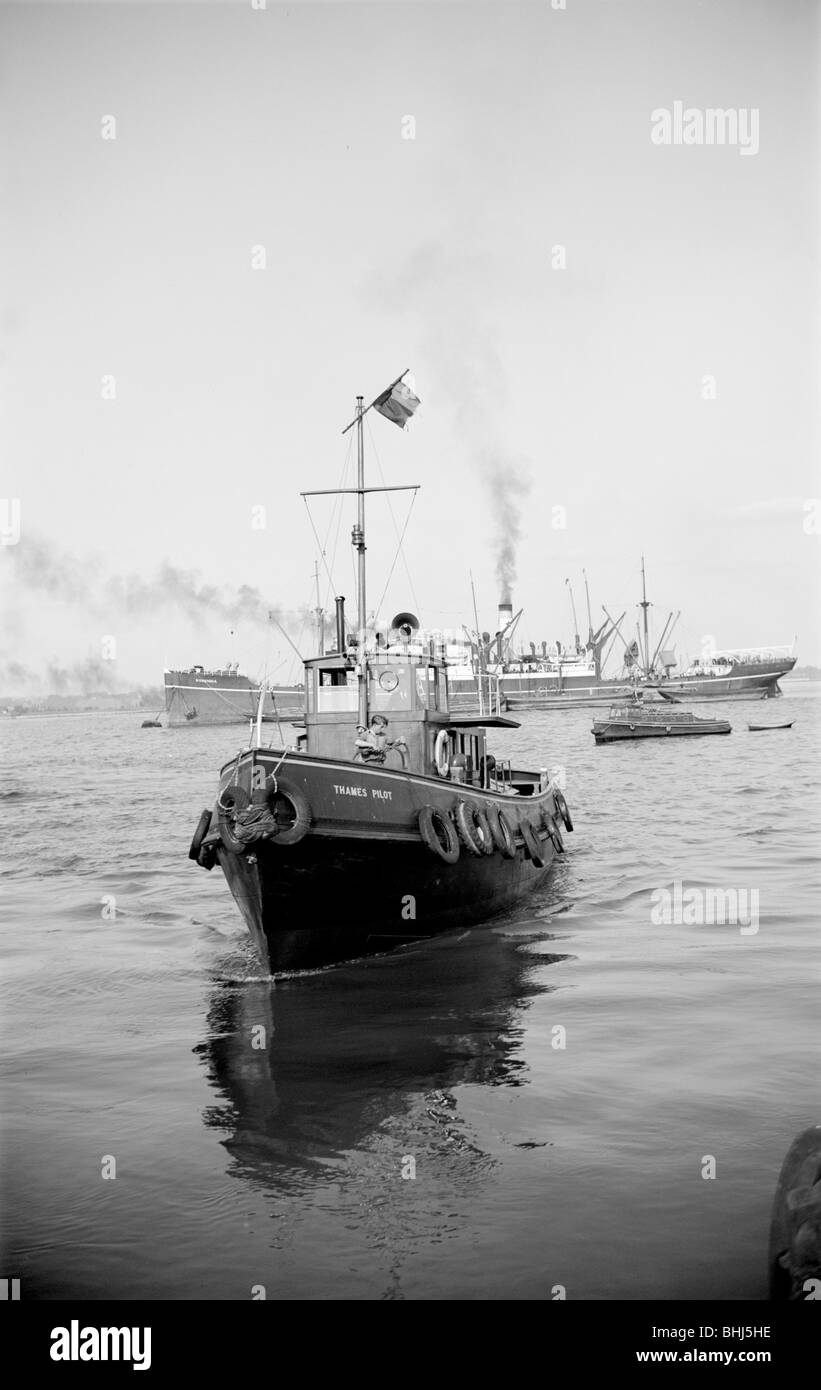 A Thames lancio del progetto pilota, C1945-c1965. Artista: SW Rawlings Foto Stock