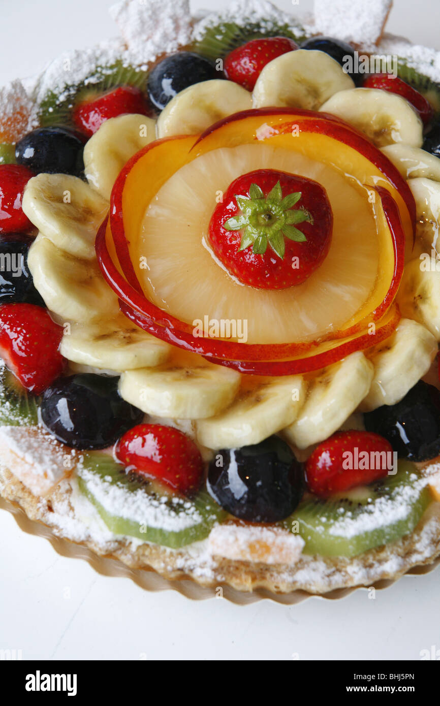 Una crostata di frutta Foto Stock