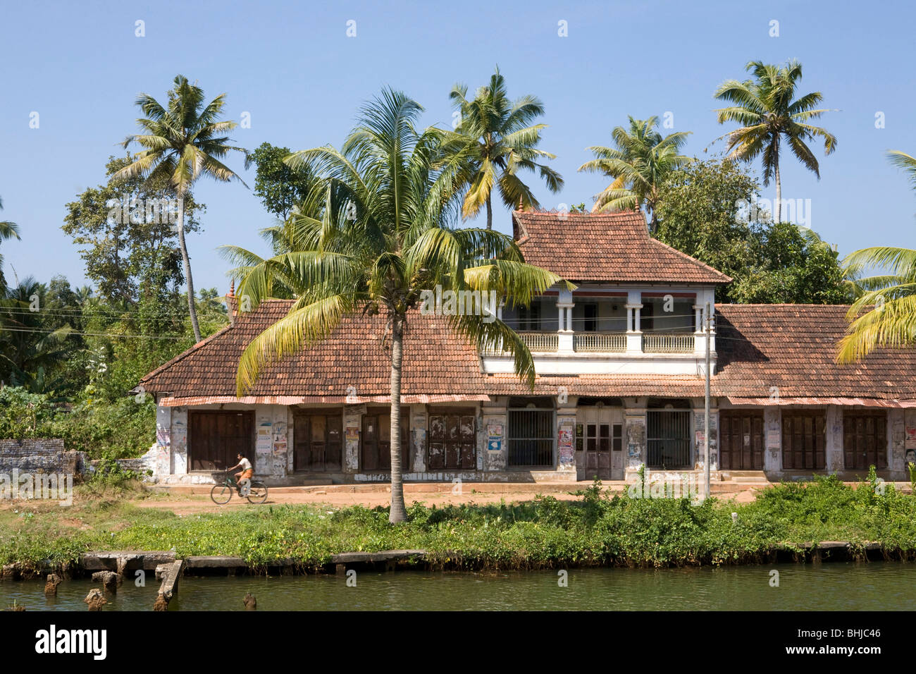 Backwaters del Kerala house Foto Stock