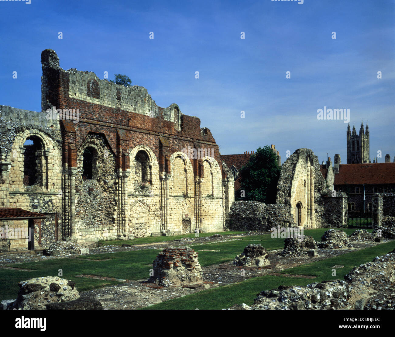 St Augustine's Abbey, Canterbury, nel Kent, 1991. Artista: sconosciuto Foto Stock
