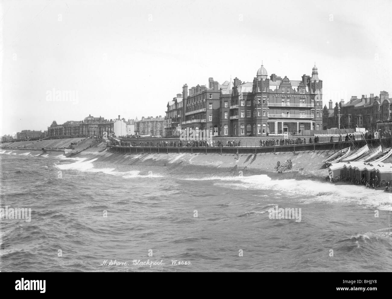 Hotel Metropole, Blackpool, Lancashire, 1890-1910. Artista: sconosciuto Foto Stock