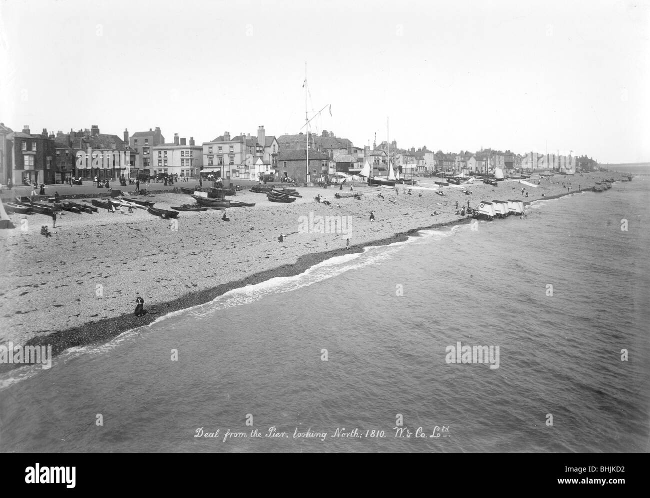 La spiaggia di trattativa, Kent, 1890-1910. Artista: sconosciuto Foto Stock