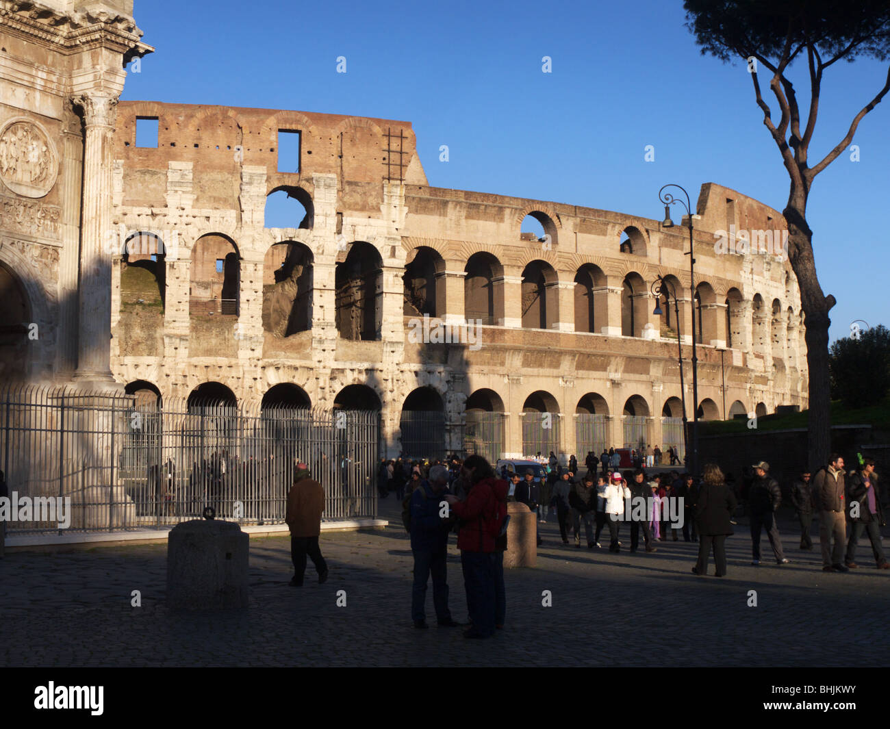 Colosseo (Roma Italia Foto Stock