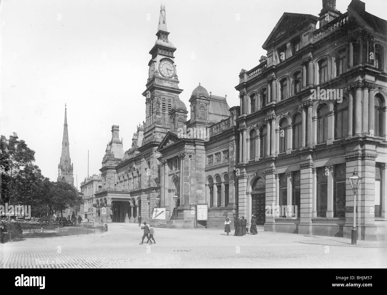 Manchester e Liverpool Società Bancaria, Southport, Lancashire, 1890-1910. Artista: sconosciuto Foto Stock