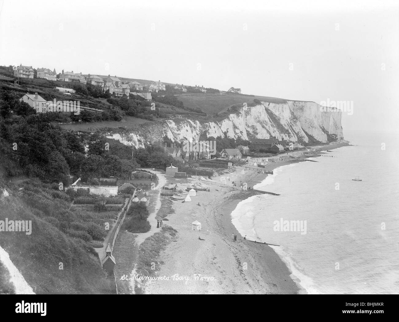 St Margaret's Bay, St Margaret a Cliffe, Kent, 1890-1910. Artista: sconosciuto Foto Stock