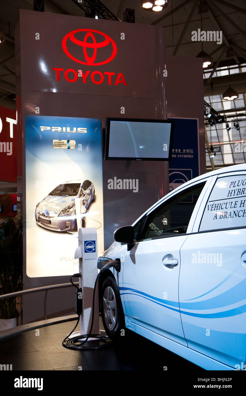 La Prius Plug-in automobile ibrida è il più basso consumo di carburante benzina auto attualmente venduti negli Stati Uniti Foto Stock