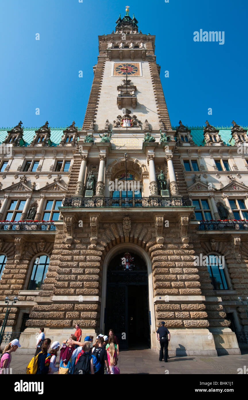 Il Rathaus, Amburgo, Deutschland | Guild Hall, Amburgo, Germania Foto Stock