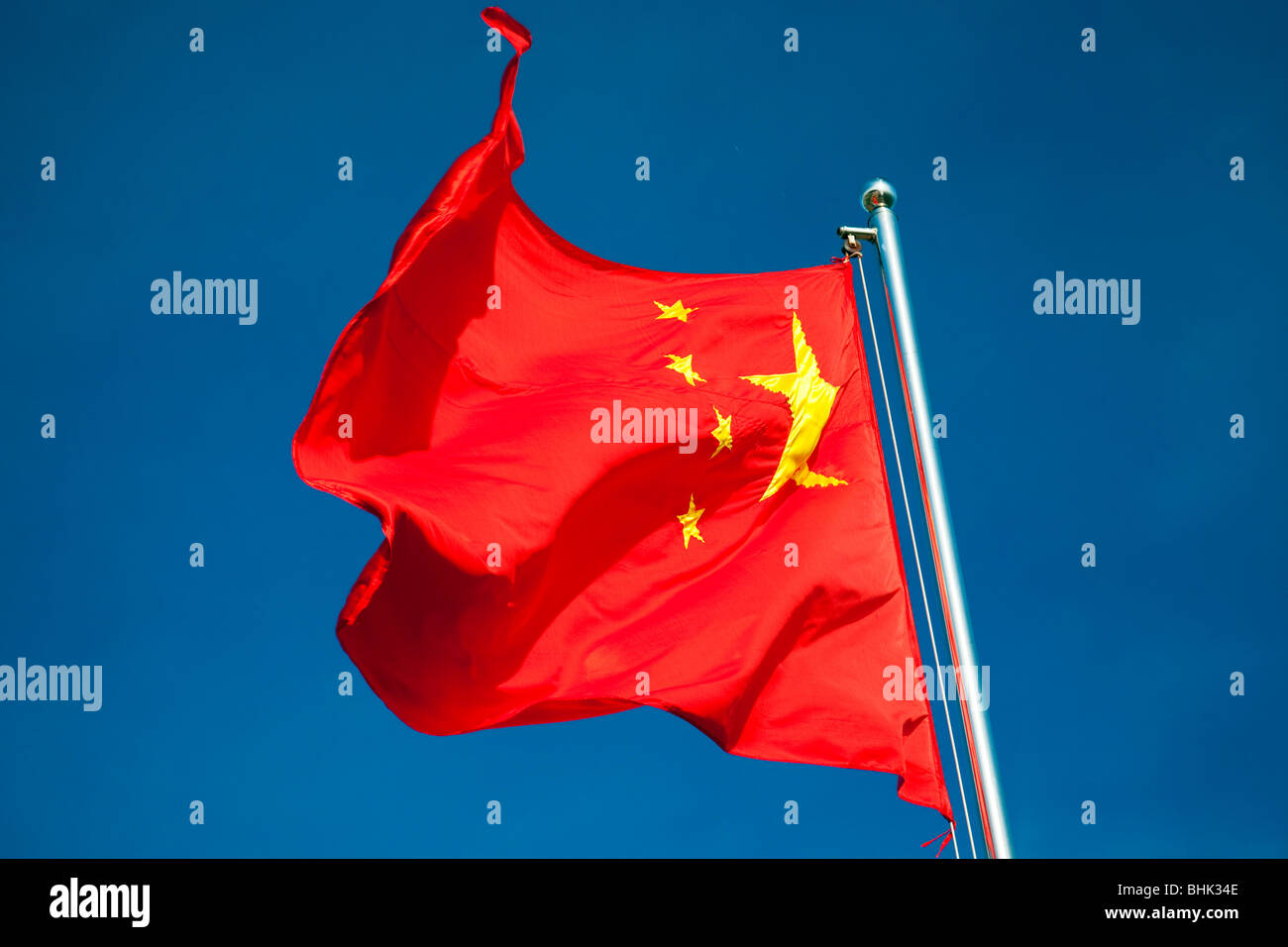 Bandiera della Cina Foto Stock