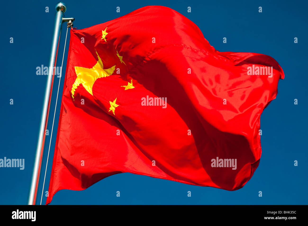 Bandiera della Cina Foto Stock
