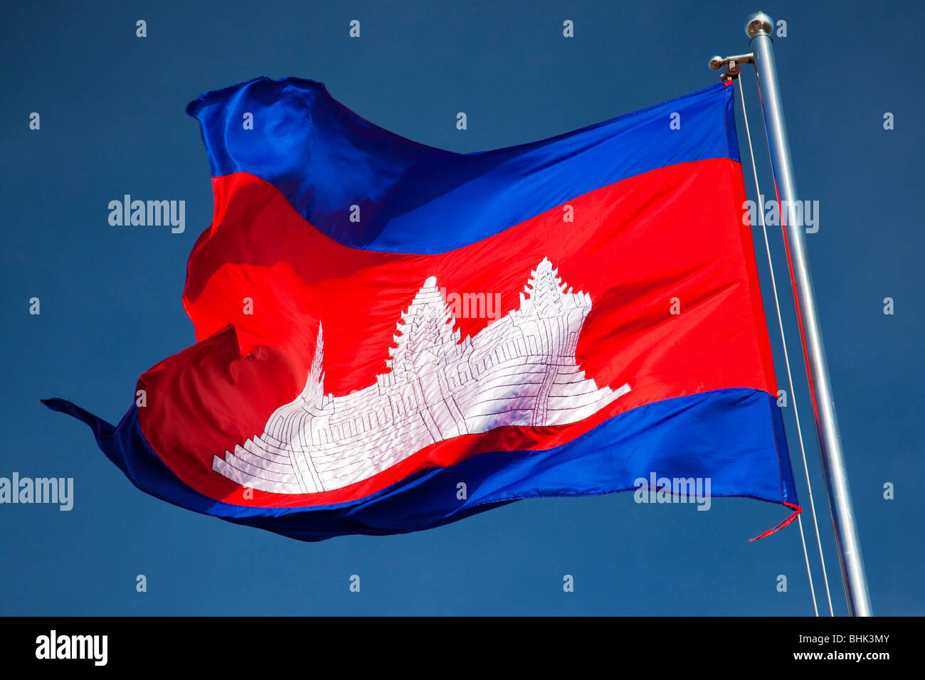 Bandiera della Cambogia Foto Stock