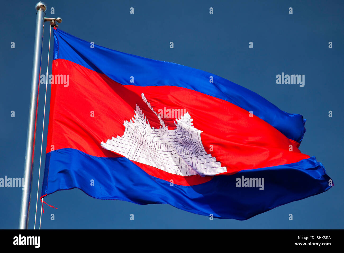 Bandiera della Cambogia Foto Stock