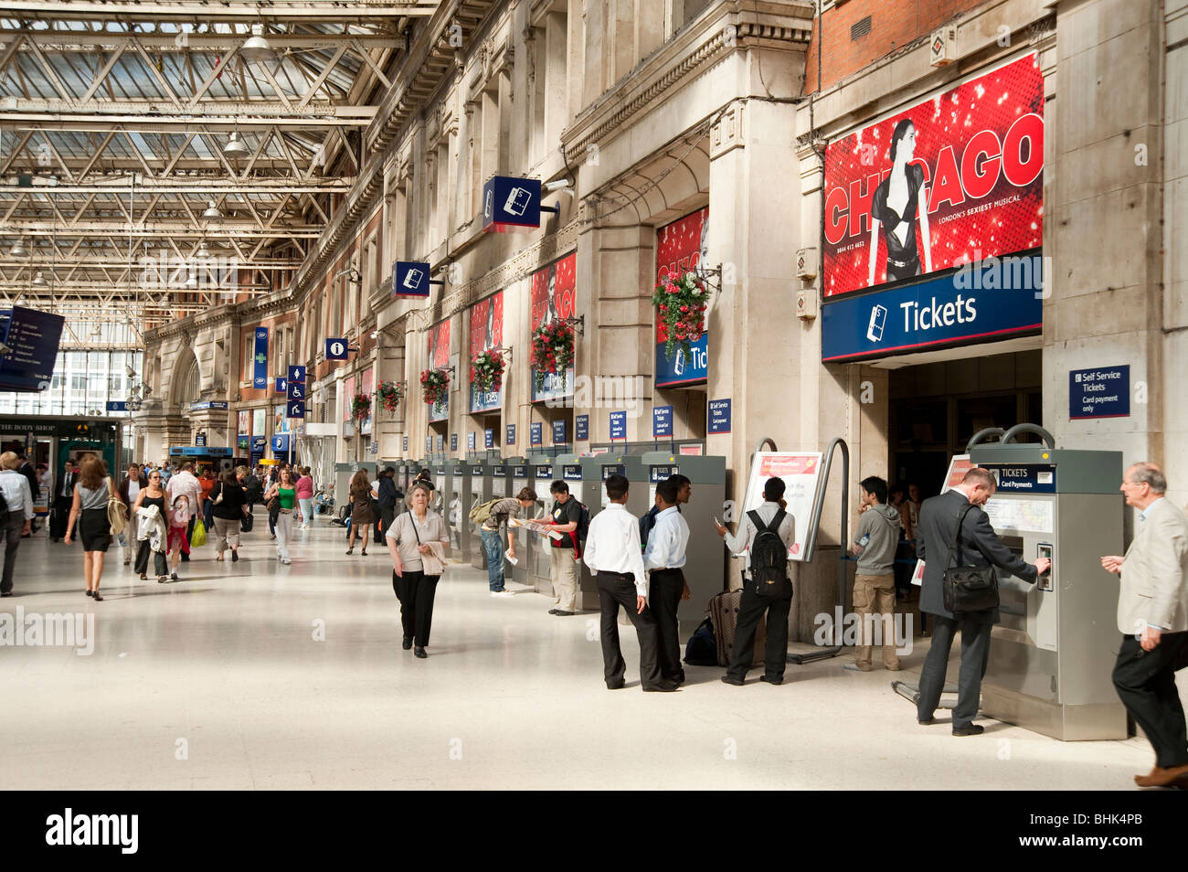 La stazione di Waterloo a Londra Foto Stock