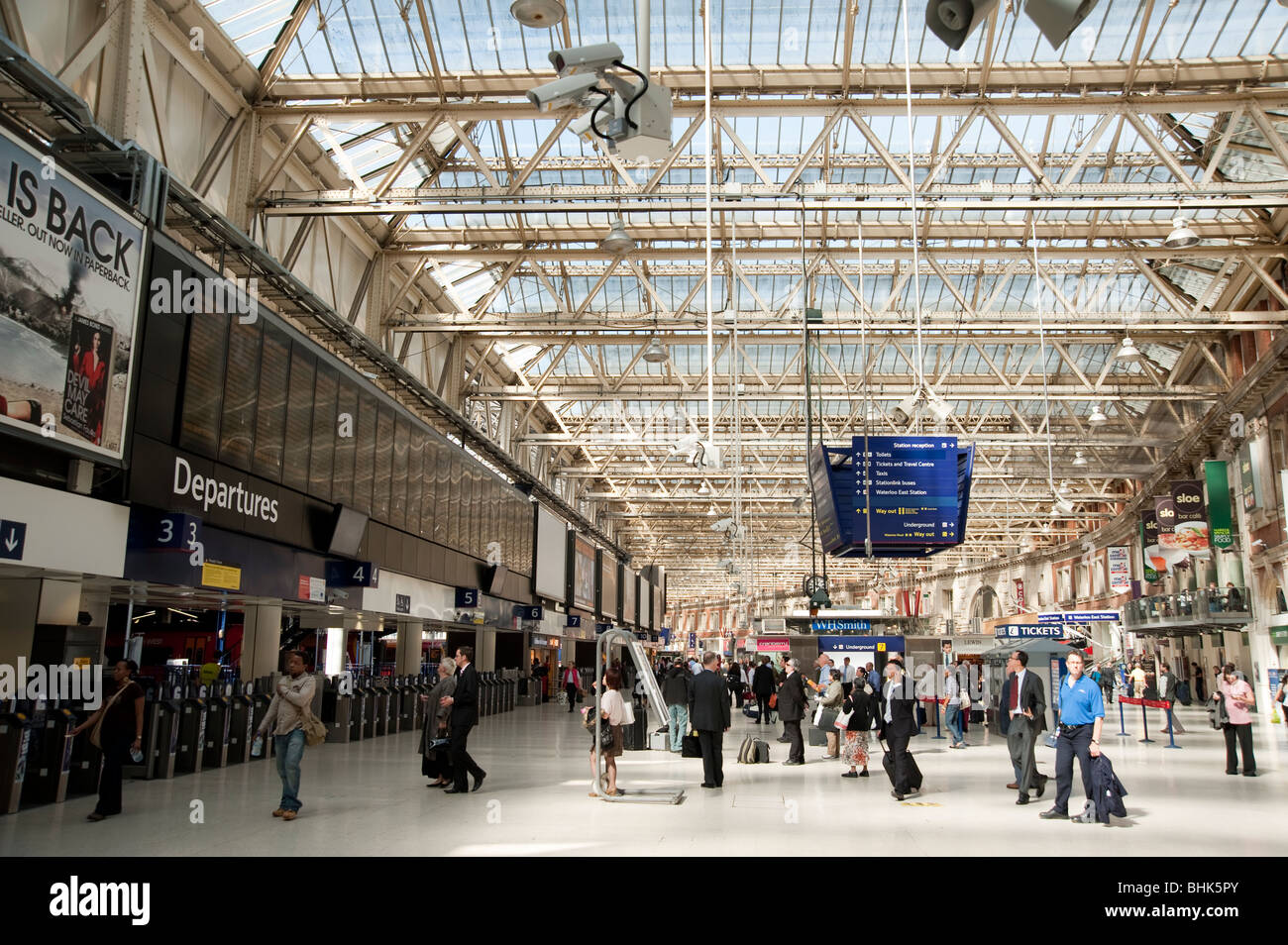 La stazione di Waterloo a Londra Foto Stock