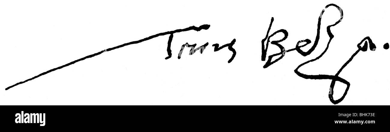 Beza, Theodore, 24.6.1519 - 13.10.1605, umanista e riformista francese, firma, Foto Stock
