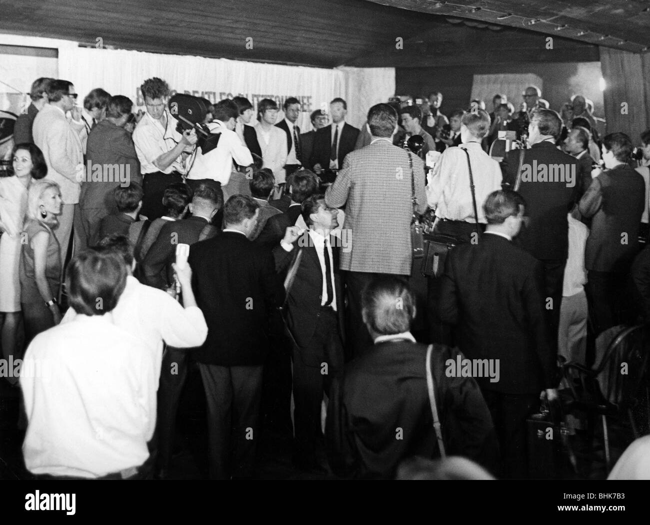 Beatles, 1960 - 1970, rock band inglese, conferenza stampa, Bravo Blitz Tour, Monaco di Baviera, 14.9.1966, , Foto Stock